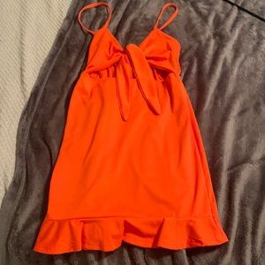 Orange Mini Dress